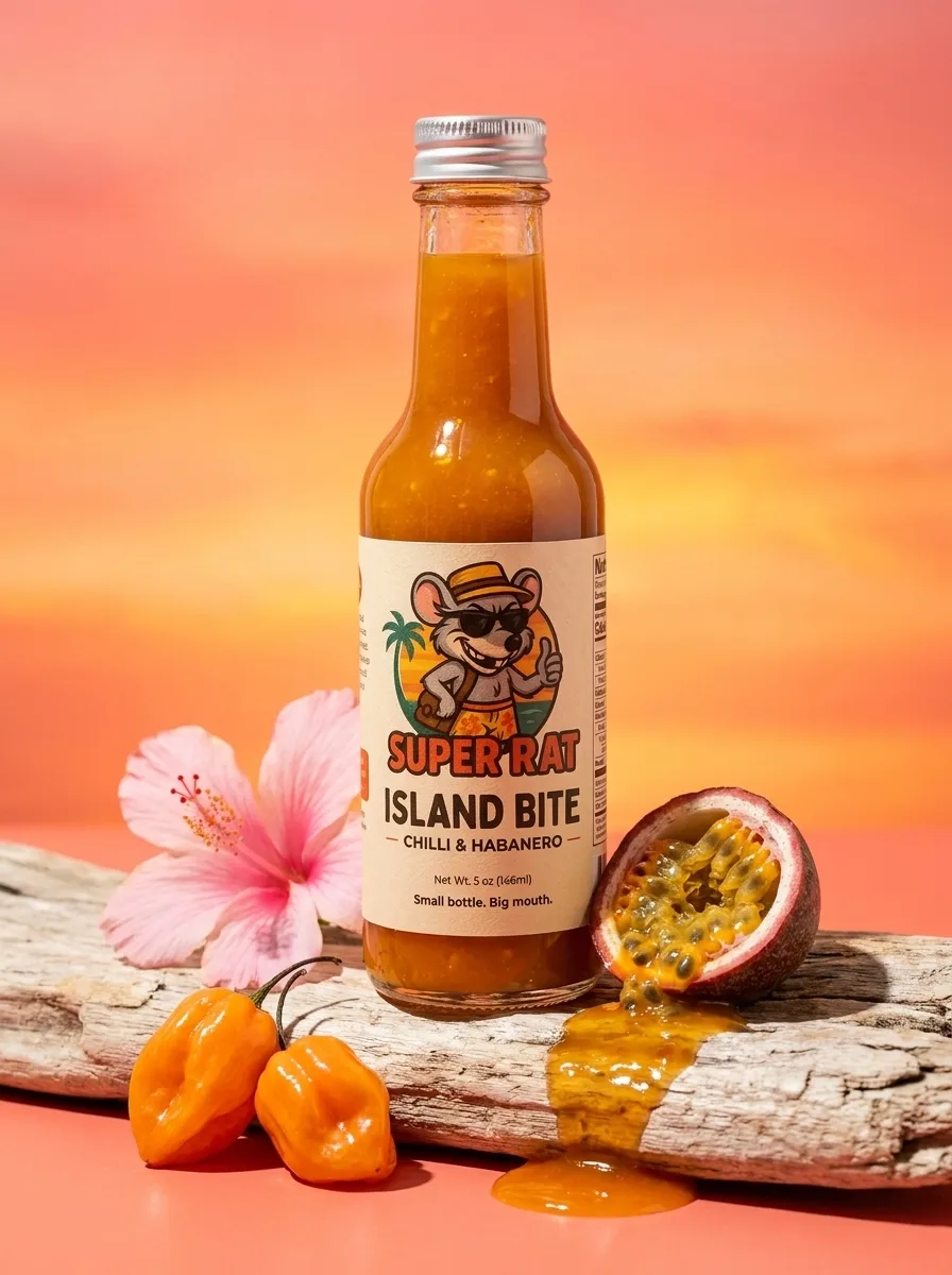 Island Bite — Chilli & habanero — fruity tropical fire.